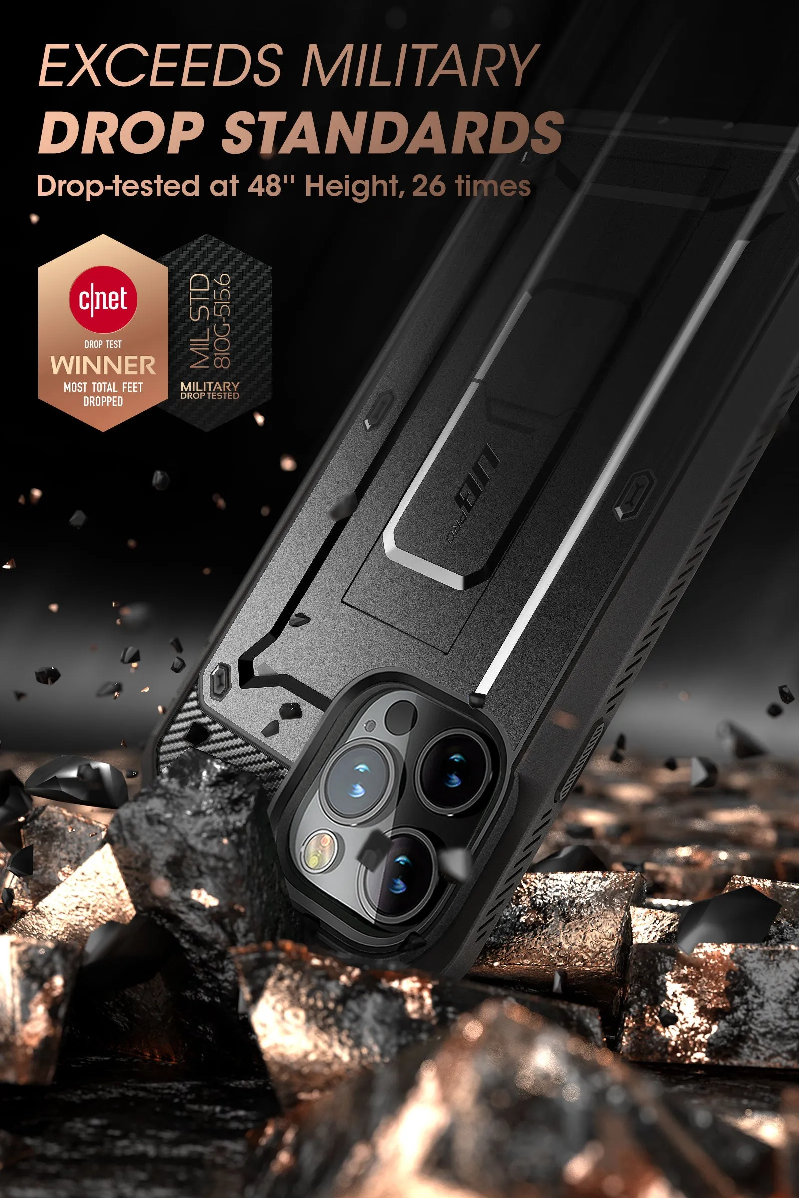 Clearance Price iPhone 14 Pro Max 6.7 inch Unicorn Beetle PRO Rugged Case-Black  Stylish & Comfortable