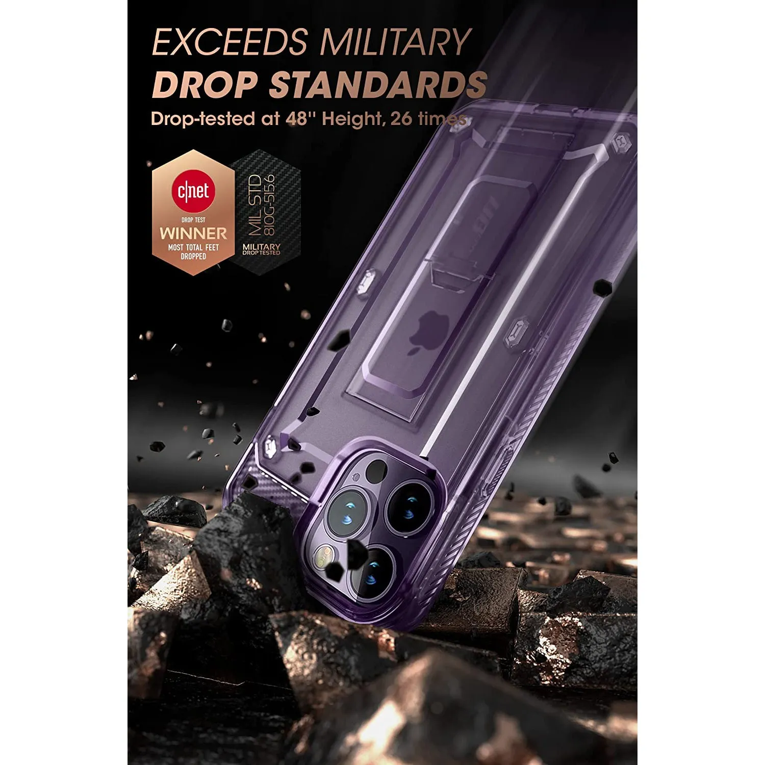 Clearance Price iPhone 14 Pro Max 6.7 inch Unicorn Beetle PRO Rugged Case-Purple Fog  Last Few Pieces!