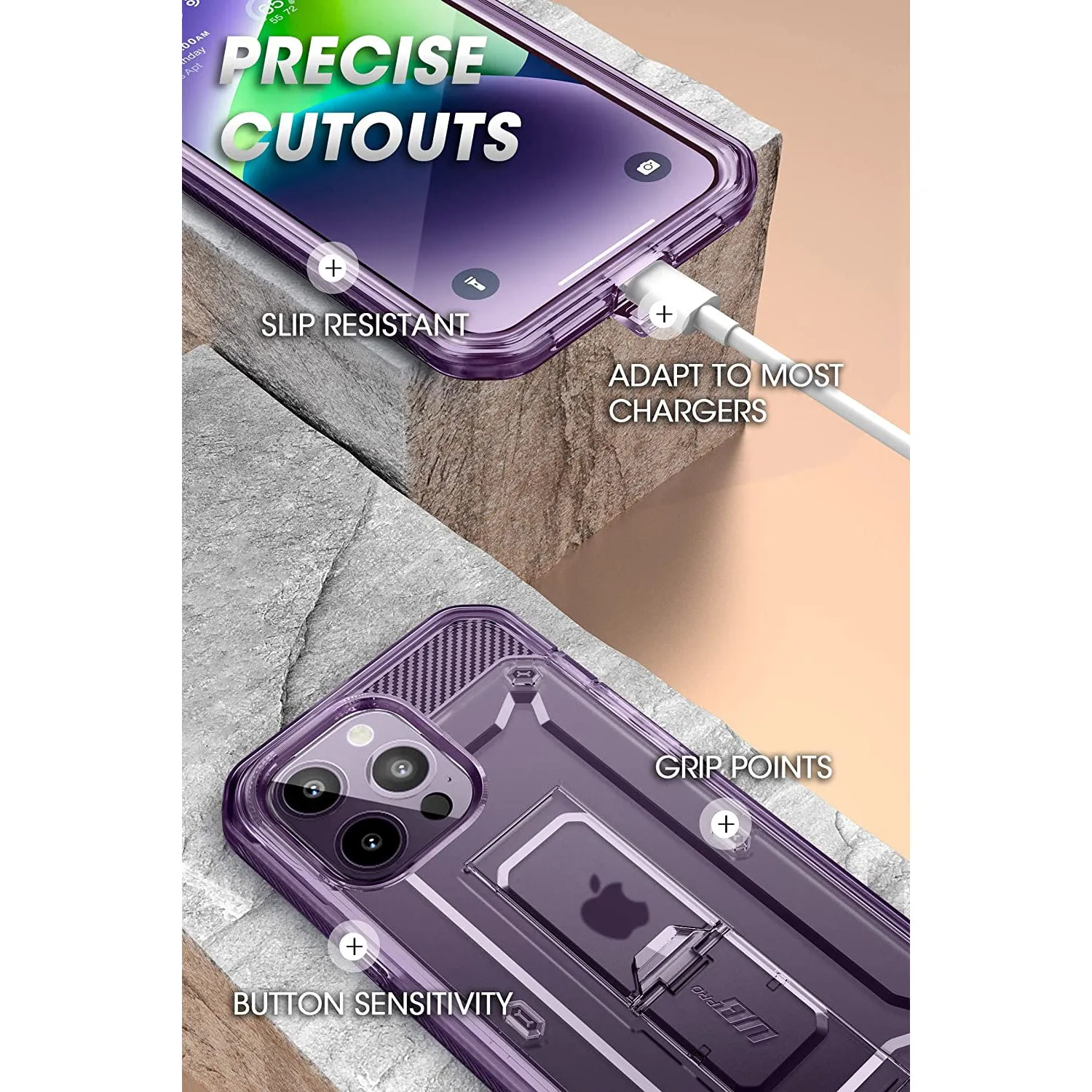 Clearance Price iPhone 14 Pro Max 6.7 inch Unicorn Beetle PRO Rugged Case-Purple Fog  Last Few Pieces!