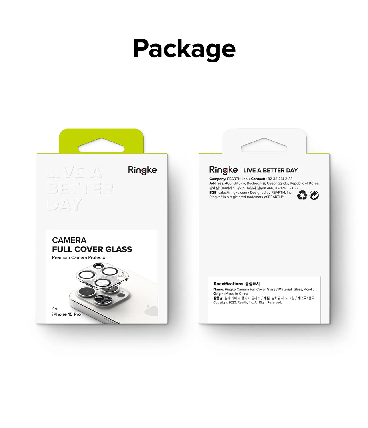 Clearance Price iPhone 15 Pro | Camera Protector Glass [2 Pack]  Last Chance!