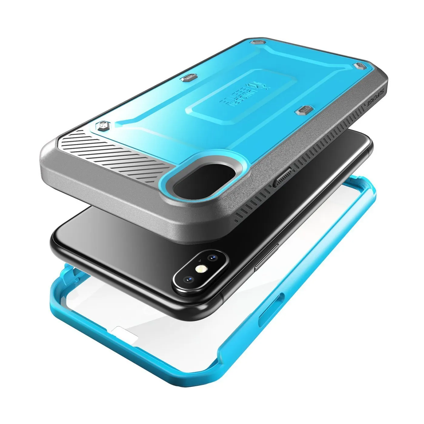 Clearance Price iPhone X / XS Unicorn Beetle Pro Rugged Holster Case-Blue  Going Fast!