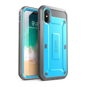 Clearance Price iPhone X / XS Unicorn Beetle Pro Rugged Holster Case-Blue  Going Fast!