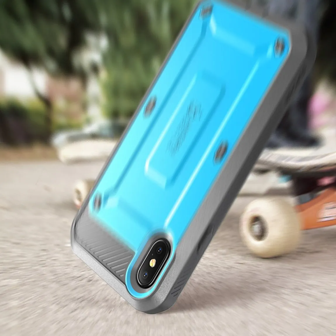 Clearance Price iPhone X / XS Unicorn Beetle Pro Rugged Holster Case-Blue  Going Fast!