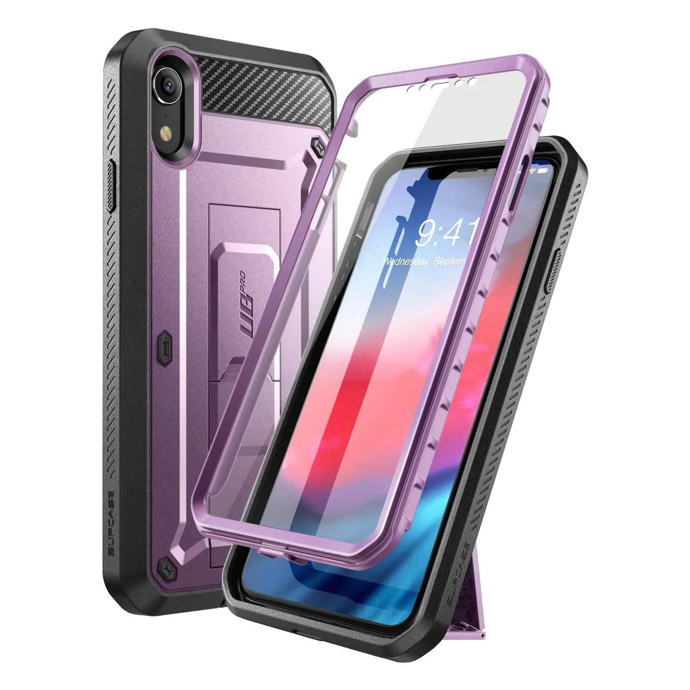 Clearance Price iPhone XR Unicorn Beetle Pro Full-Body Holster Case-Metallic Purple  Limited Availability!