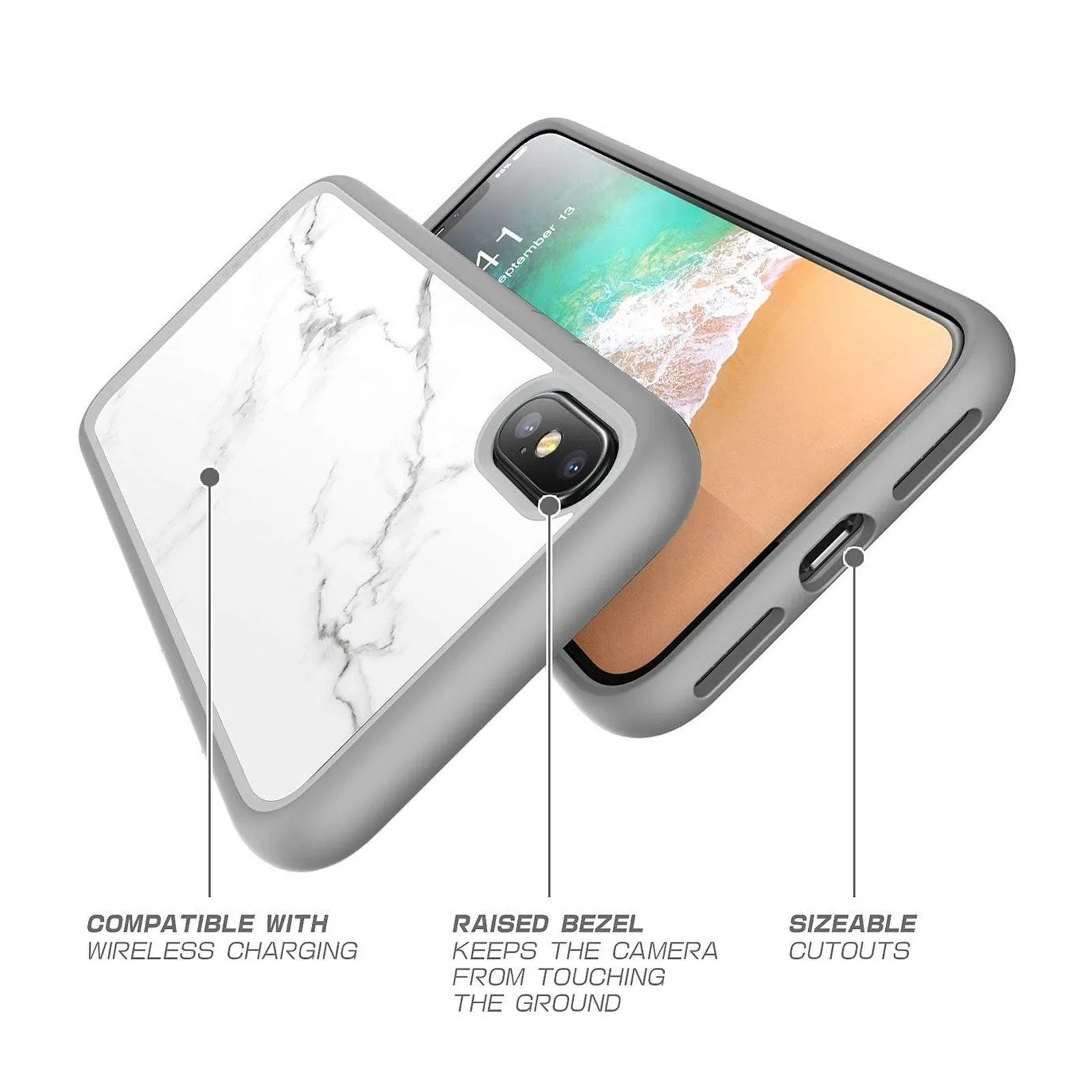 Clearance Price iPhone XS Max Unicorn Beetle Style Slim Clear Case-Marble  Almost Sold Out!