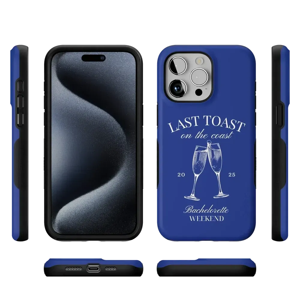 Clearance Price Last Toast | Blue Coastal Bachelorette Case  Almost Sold Out!