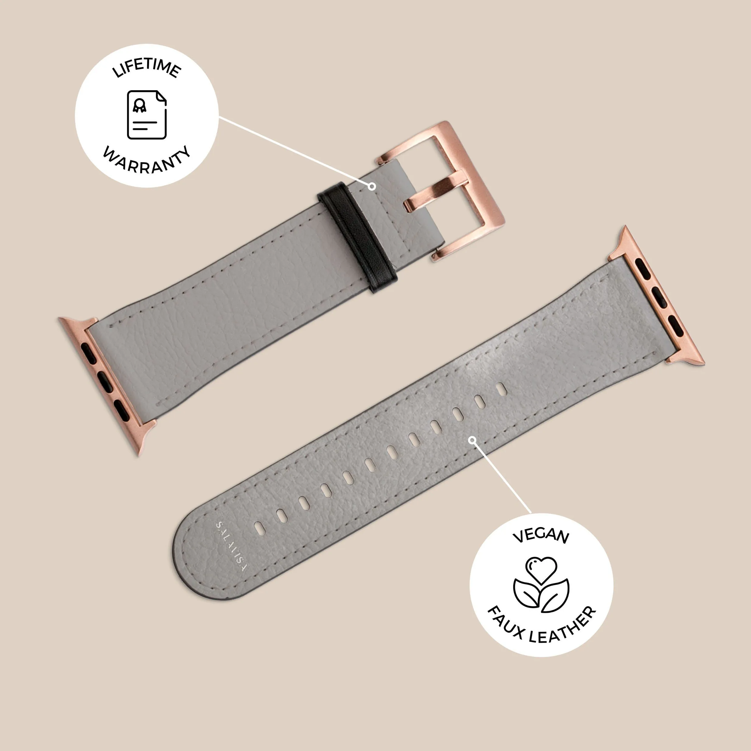Clearance Price Light Grey Watercolor Apple Watch Band  Stylish & Comfortable