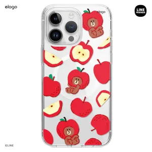 Clearance Price LINE FRIENDS | elago B&F Fruit Shop MagSafe Hybrid Case for iPhone 15 Pro Max  Limited Stock!