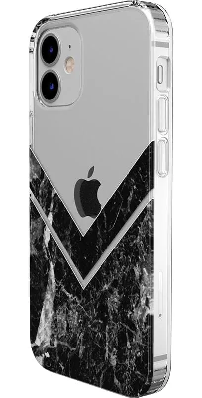 Clearance Price Sleek and Simple | Black Marble V Clear Case  Dont Miss Out!