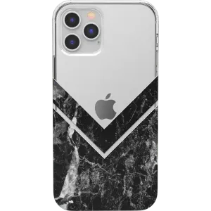 Clearance Price Sleek and Simple | Black Marble V Clear Case  Dont Miss Out!