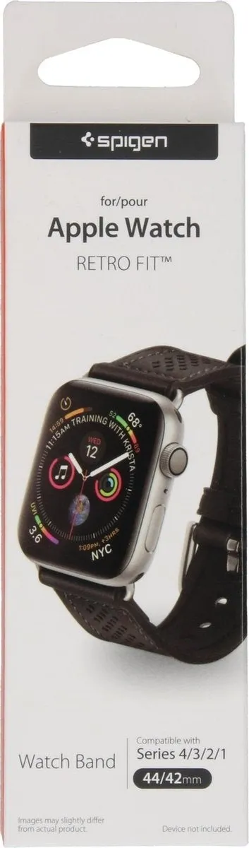 Clearance Price Spigen Apple Watch Retro Fit Leather Strap (Black)  Limited Release!