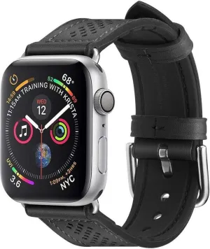 Clearance Price Spigen Apple Watch Retro Fit Leather Strap (Black)  Limited Release!