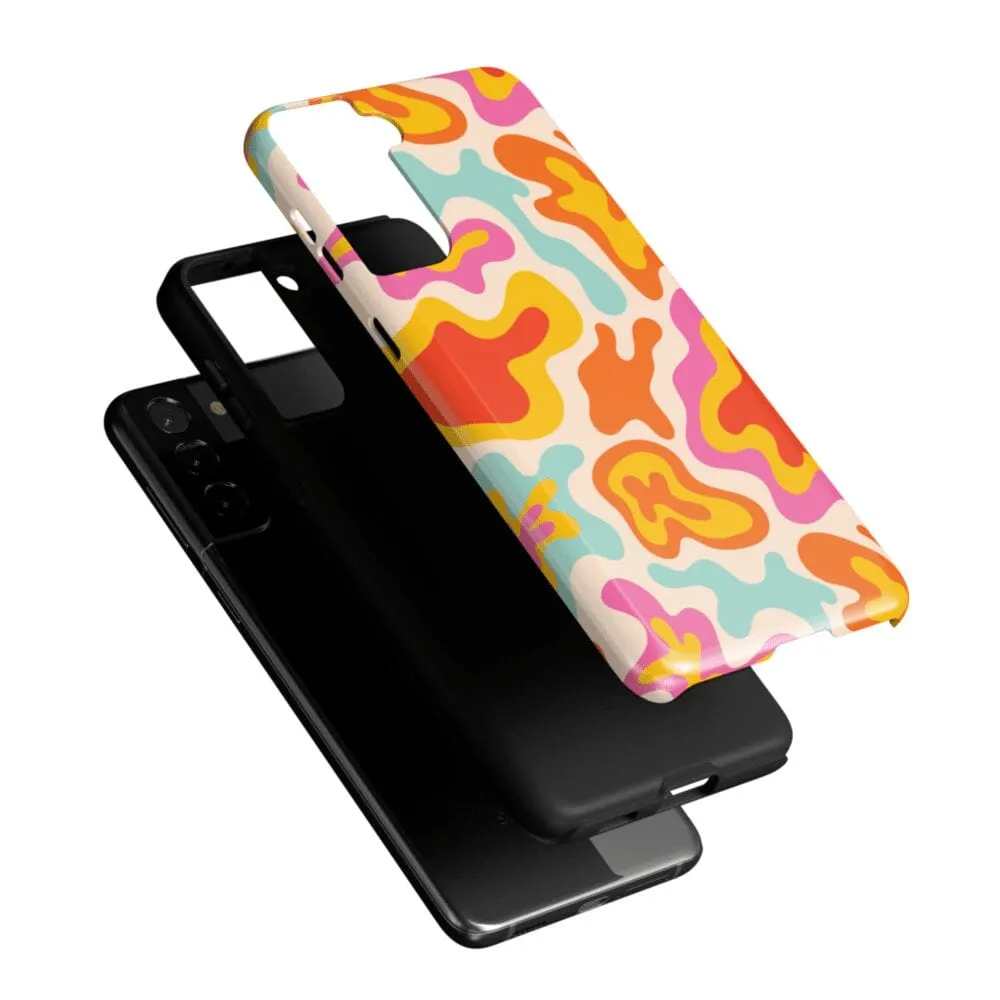 Clearance Price Tropical Color Splash | Abstract Retro Samsung Case  Dont Miss Out!