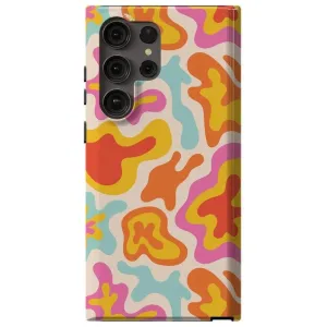 Clearance Price Tropical Color Splash | Abstract Retro Samsung Case  Dont Miss Out!