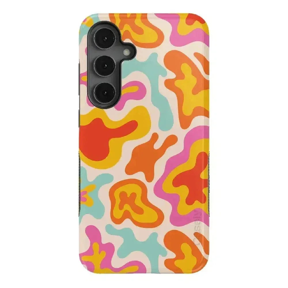 Clearance Price Tropical Color Splash | Abstract Retro Samsung Case  Dont Miss Out!
