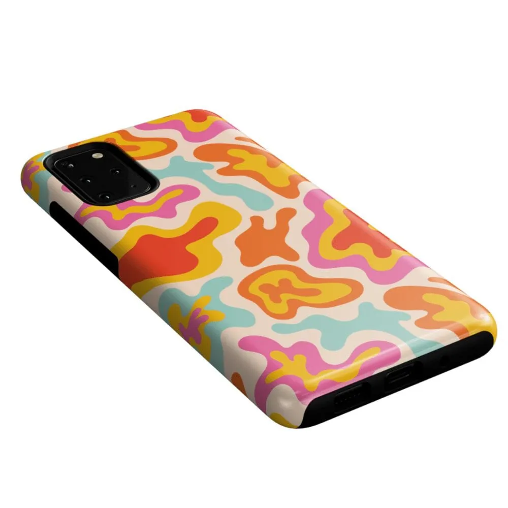 Clearance Price Tropical Color Splash | Abstract Retro Samsung Case  Dont Miss Out!