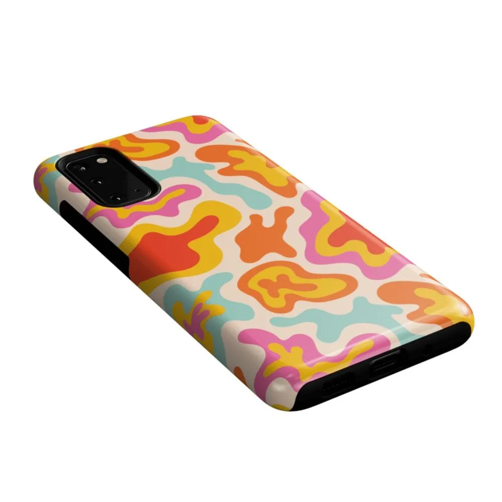 Clearance Price Tropical Color Splash | Abstract Retro Samsung Case  Dont Miss Out!