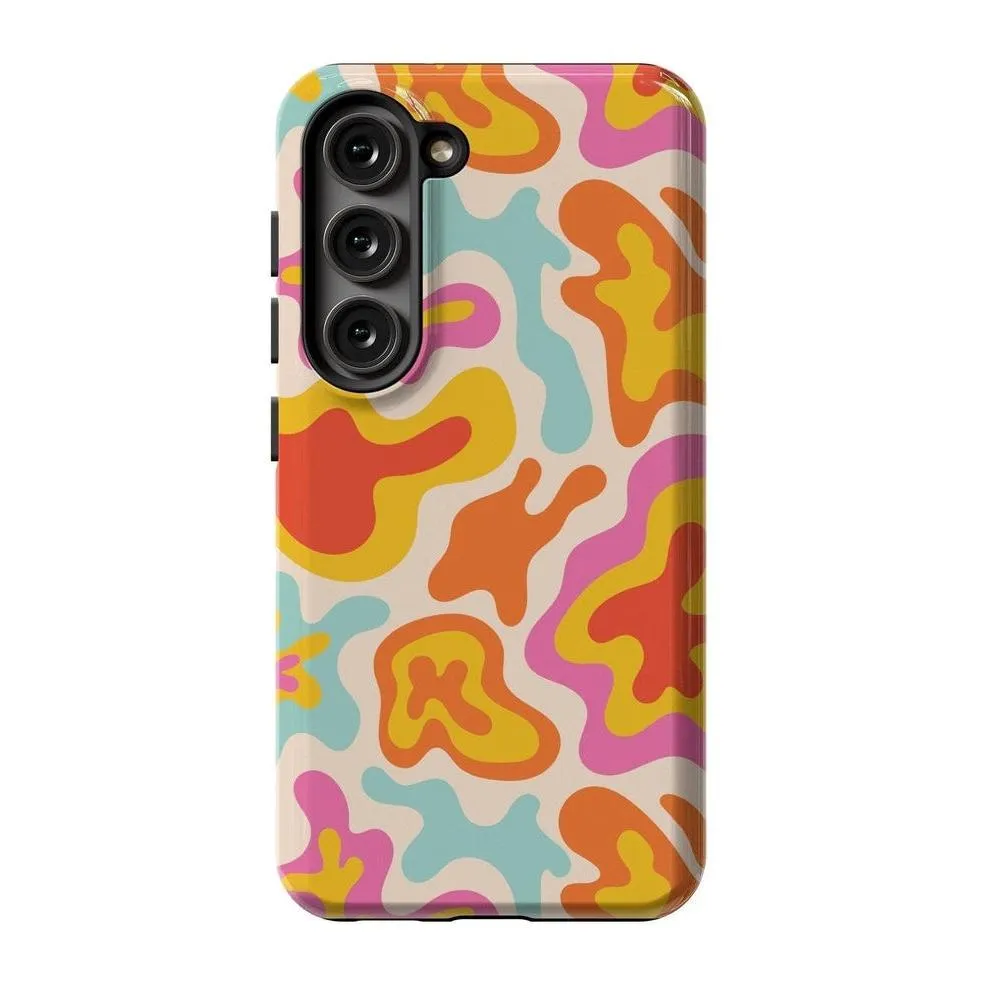 Clearance Price Tropical Color Splash | Abstract Retro Samsung Case  Dont Miss Out!