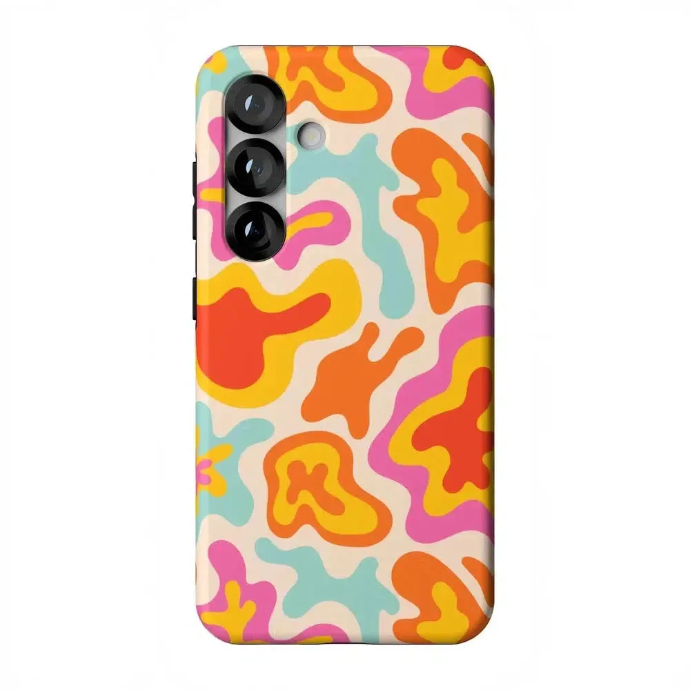 Clearance Price Tropical Color Splash | Abstract Retro Samsung Case  Dont Miss Out!