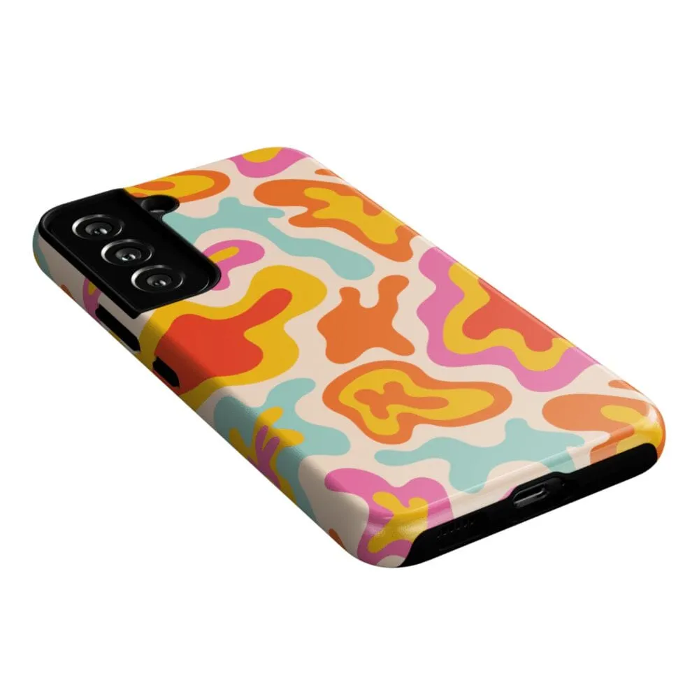 Clearance Price Tropical Color Splash | Abstract Retro Samsung Case  Dont Miss Out!