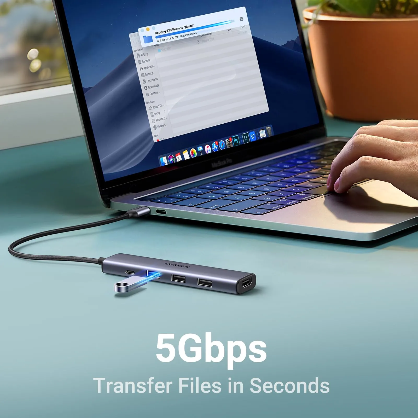 Clearance Price UGREEN Revodok 105 USB C Hub 5 in 1 Multiport Adapter 4K HDMI  Limited Stock!