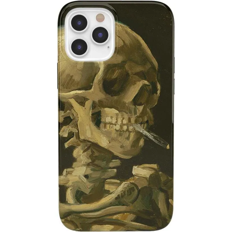 Clearance Price Van Gogh | Head of a Skeleton with a Burning Cigarette Phone Case  Stylish & Comfortable