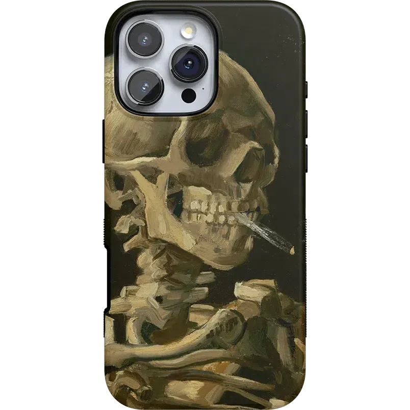 Clearance Price Van Gogh | Head of a Skeleton with a Burning Cigarette Phone Case  Stylish & Comfortable