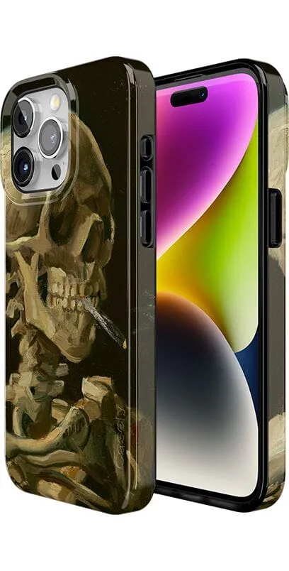 Clearance Price Van Gogh | Head of a Skeleton with a Burning Cigarette Phone Case  Stylish & Comfortable