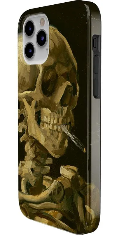Clearance Price Van Gogh | Head of a Skeleton with a Burning Cigarette Phone Case  Stylish & Comfortable