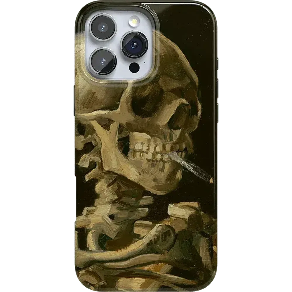 Clearance Price Van Gogh | Head of a Skeleton with a Burning Cigarette Phone Case  Stylish & Comfortable