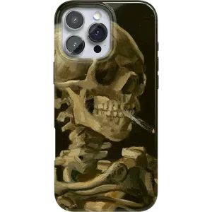 Clearance Price Van Gogh | Head of a Skeleton with a Burning Cigarette Phone Case  Stylish & Comfortable