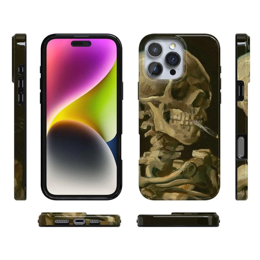 Clearance Price Van Gogh | Head of a Skeleton with a Burning Cigarette Phone Case  Stylish & Comfortable
