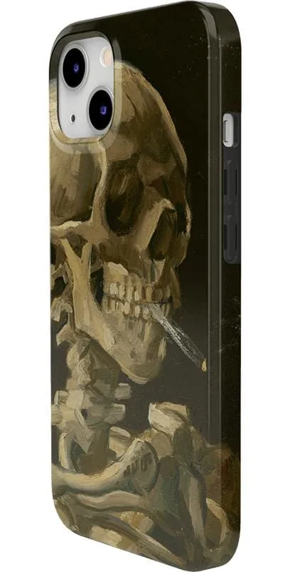 Clearance Price Van Gogh | Head of a Skeleton with a Burning Cigarette Phone Case  Stylish & Comfortable