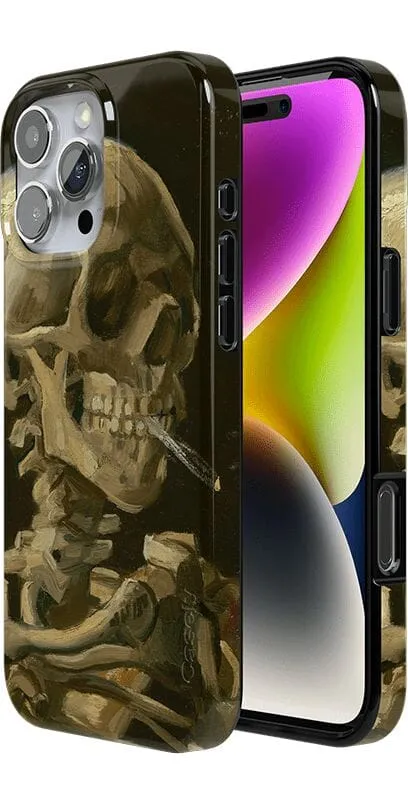 Clearance Price Van Gogh | Head of a Skeleton with a Burning Cigarette Phone Case  Stylish & Comfortable
