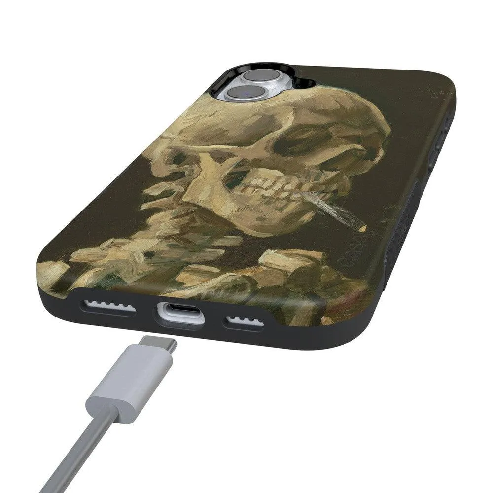 Clearance Price Van Gogh | Head of a Skeleton with a Burning Cigarette Phone Case  Stylish & Comfortable