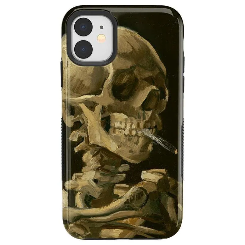 Clearance Price Van Gogh | Head of a Skeleton with a Burning Cigarette Phone Case  Stylish & Comfortable