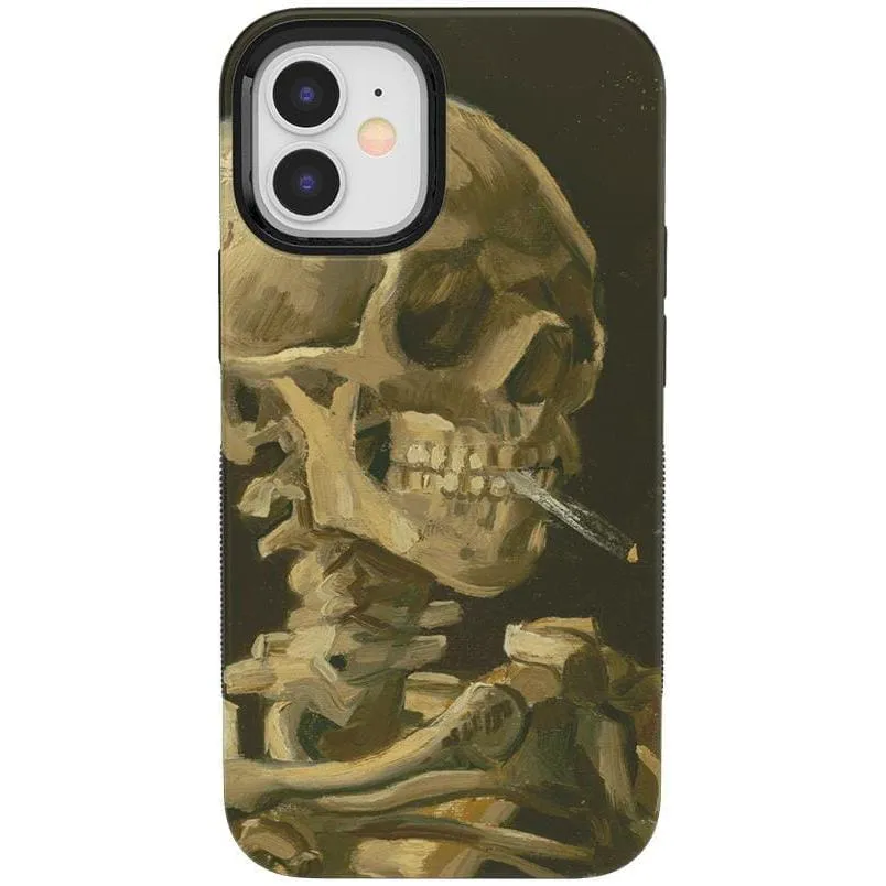 Clearance Price Van Gogh | Head of a Skeleton with a Burning Cigarette Phone Case  Stylish & Comfortable