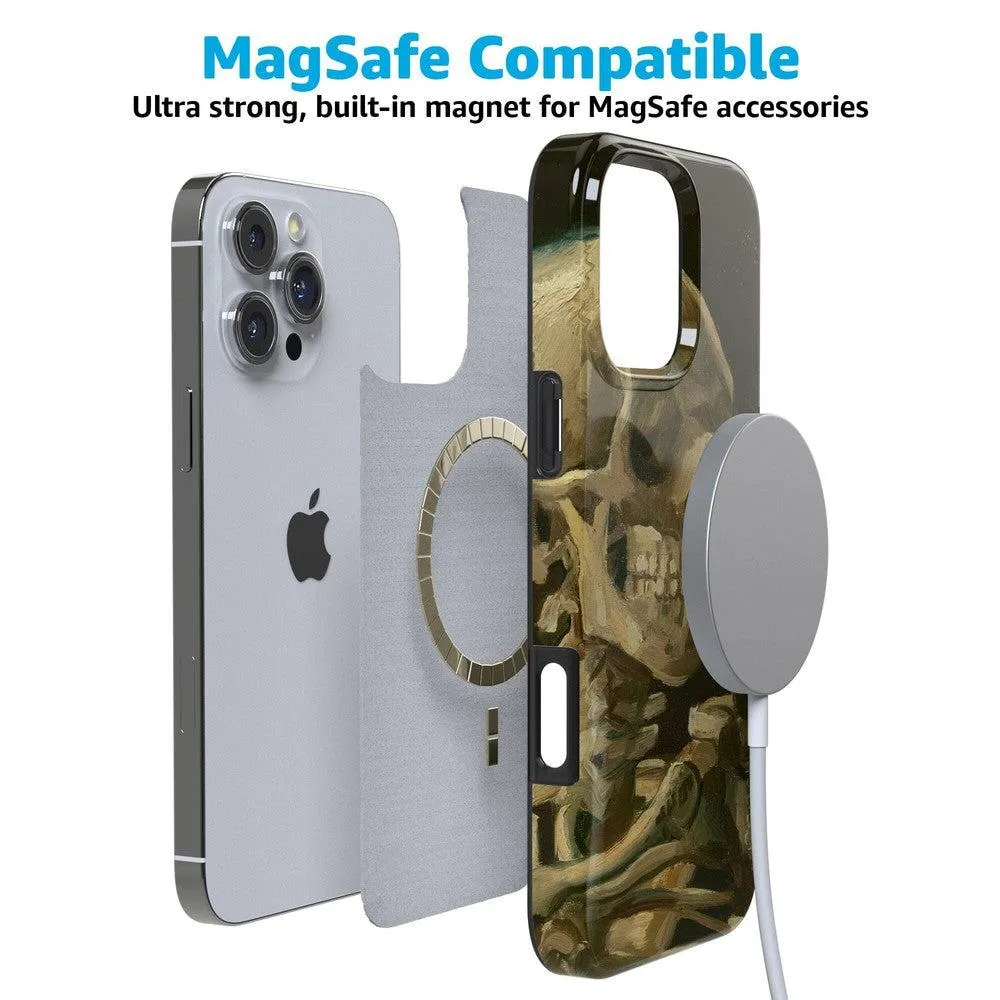 Clearance Price Van Gogh | Head of a Skeleton with a Burning Cigarette Phone Case  Stylish & Comfortable