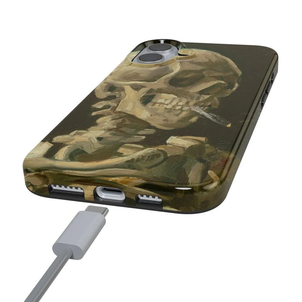 Clearance Price Van Gogh | Head of a Skeleton with a Burning Cigarette Phone Case  Stylish & Comfortable