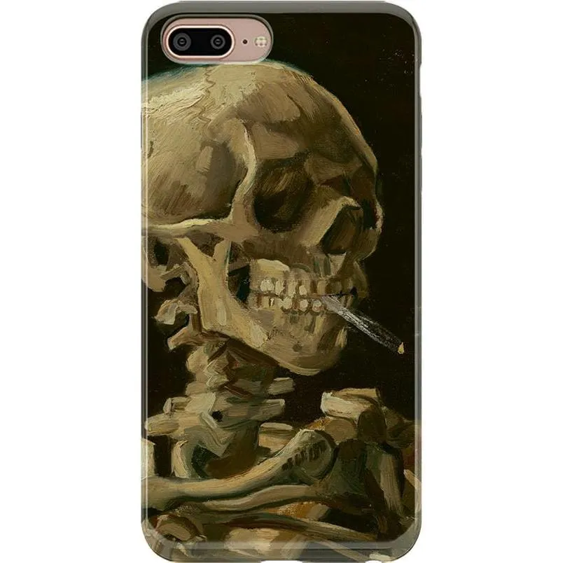 Clearance Price Van Gogh | Head of a Skeleton with a Burning Cigarette Phone Case  Stylish & Comfortable