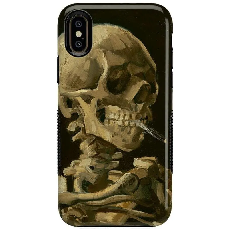 Clearance Price Van Gogh | Head of a Skeleton with a Burning Cigarette Phone Case  Stylish & Comfortable