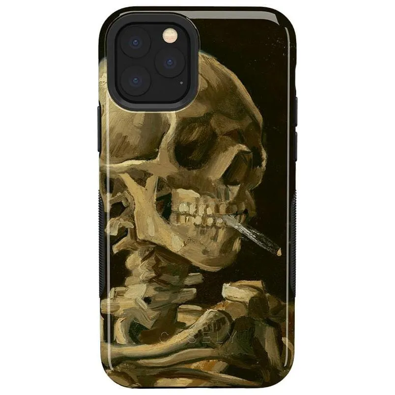 Clearance Price Van Gogh | Head of a Skeleton with a Burning Cigarette Phone Case  Stylish & Comfortable