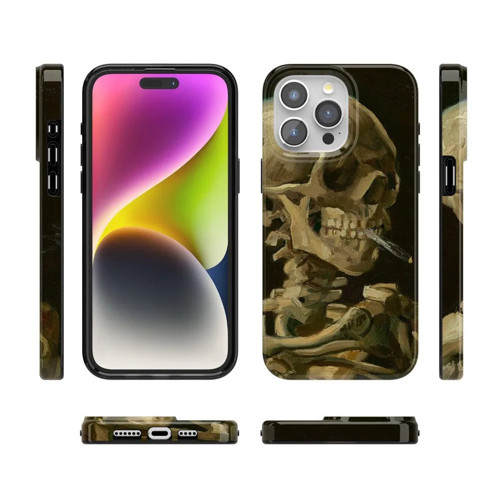 Clearance Price Van Gogh | Head of a Skeleton with a Burning Cigarette Phone Case  Stylish & Comfortable