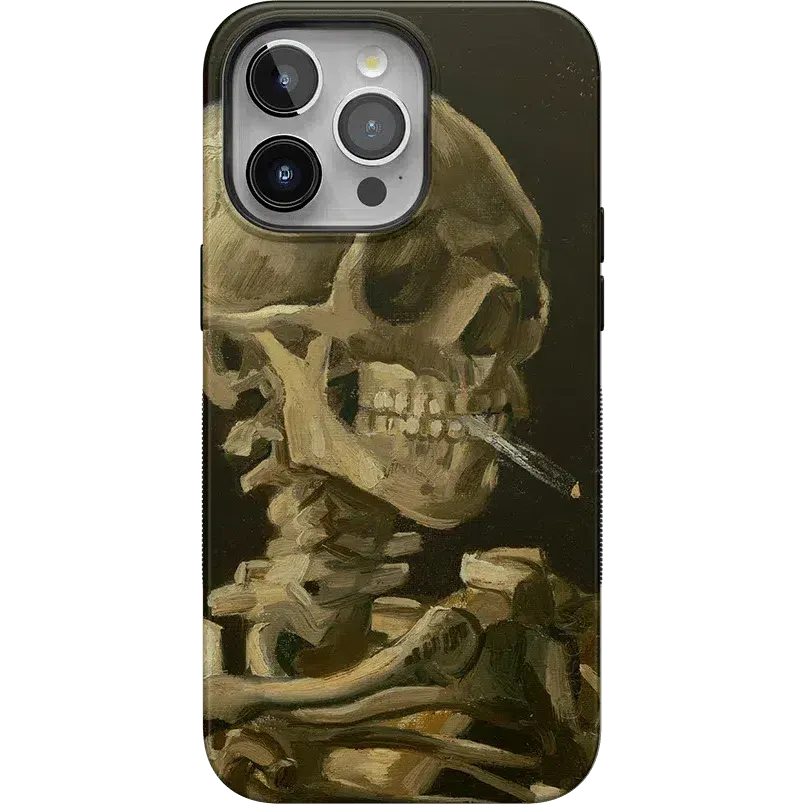 Clearance Price Van Gogh | Head of a Skeleton with a Burning Cigarette Phone Case  Stylish & Comfortable