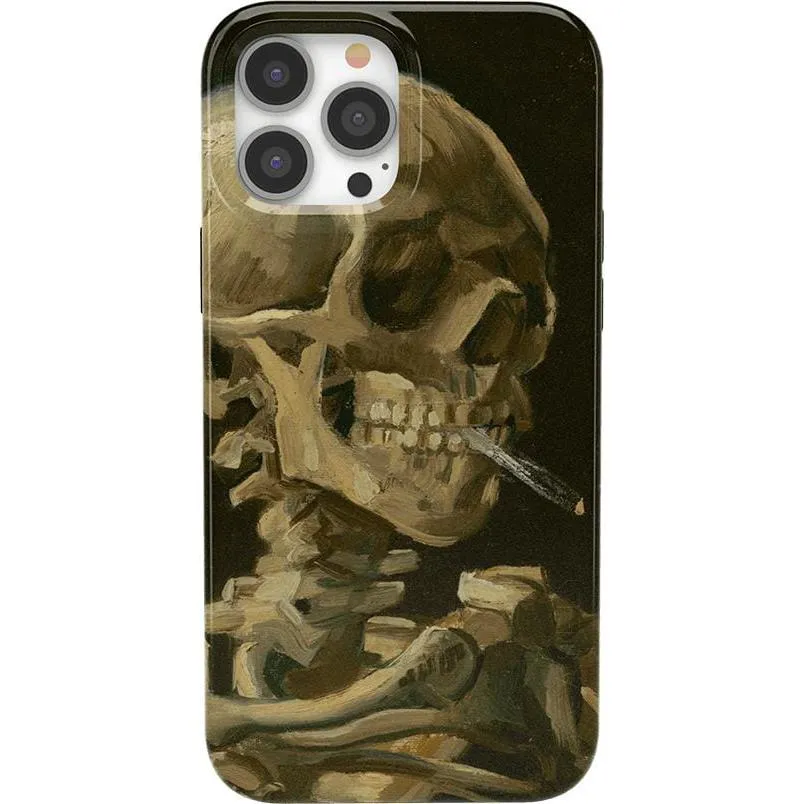 Clearance Price Van Gogh | Head of a Skeleton with a Burning Cigarette Phone Case  Stylish & Comfortable