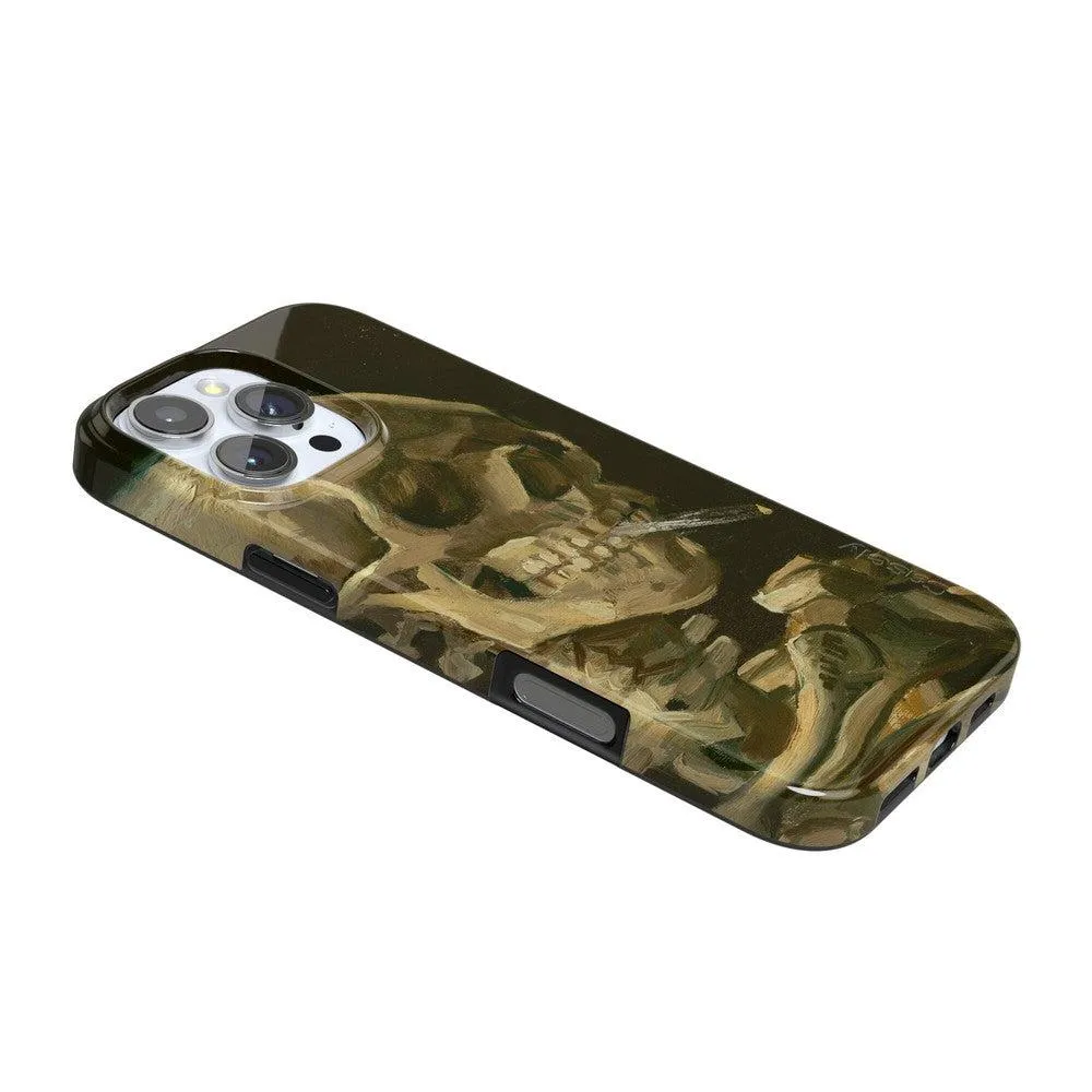 Clearance Price Van Gogh | Head of a Skeleton with a Burning Cigarette Phone Case  Stylish & Comfortable