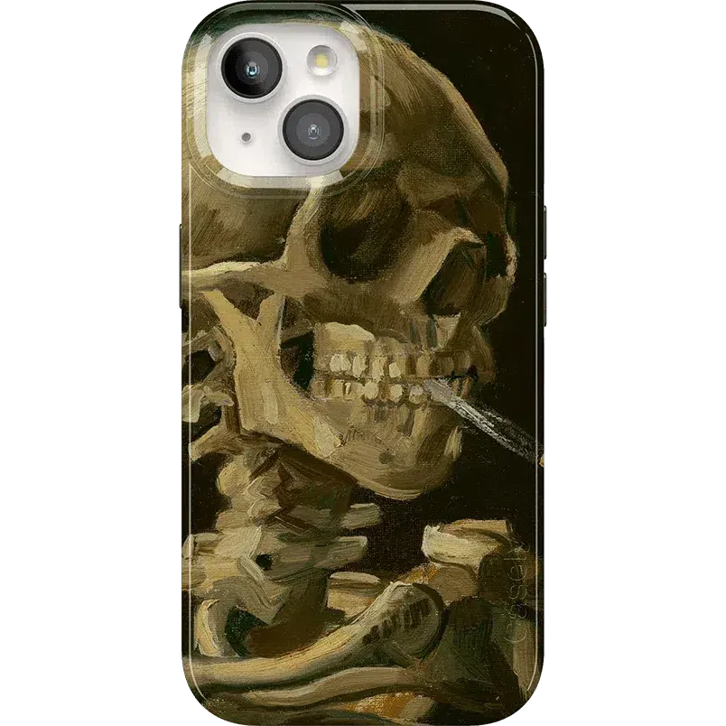 Clearance Price Van Gogh | Head of a Skeleton with a Burning Cigarette Phone Case  Stylish & Comfortable