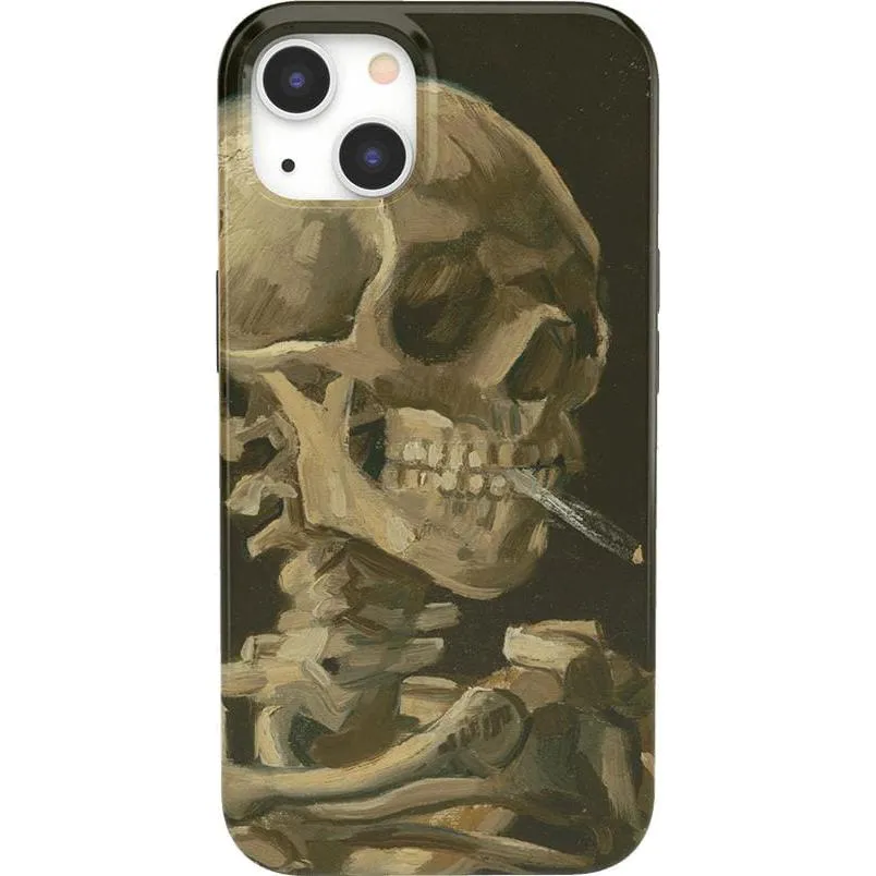 Clearance Price Van Gogh | Head of a Skeleton with a Burning Cigarette Phone Case  Stylish & Comfortable