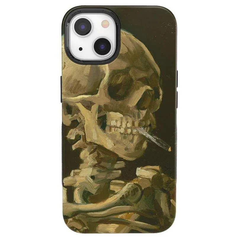 Clearance Price Van Gogh | Head of a Skeleton with a Burning Cigarette Phone Case  Stylish & Comfortable