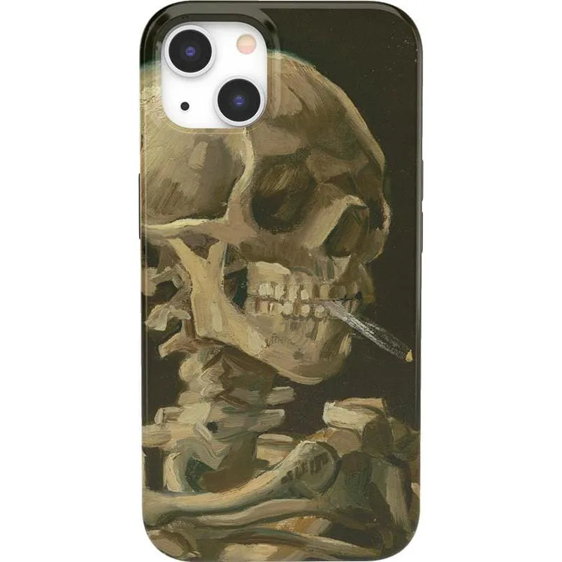 Clearance Price Van Gogh | Head of a Skeleton with a Burning Cigarette Phone Case  Stylish & Comfortable